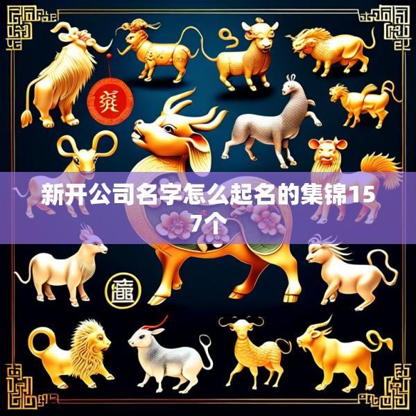 新开公司名字怎么起名的集锦157个