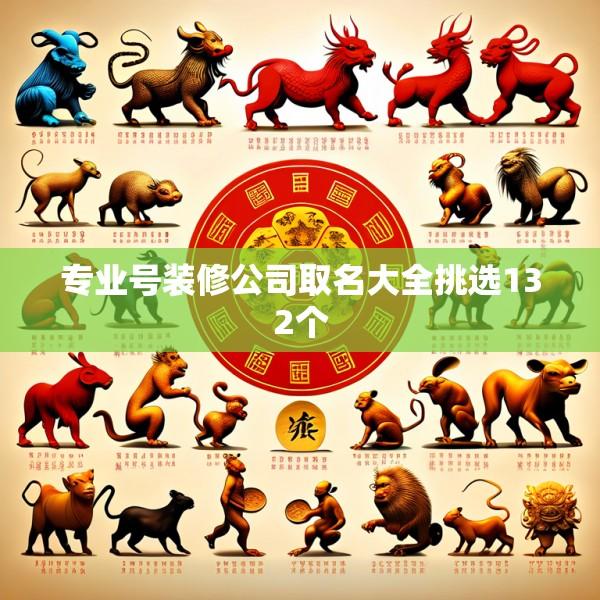 专业号装修公司取名大全挑选132个