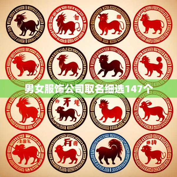 男女服饰公司取名细选147个