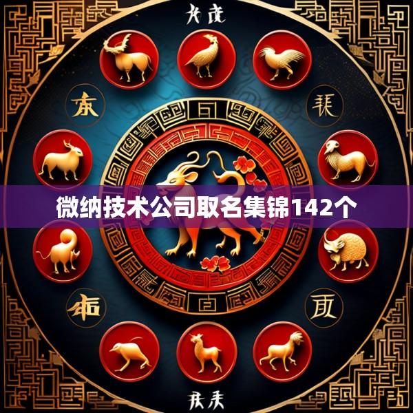 微纳技术公司取名集锦142个